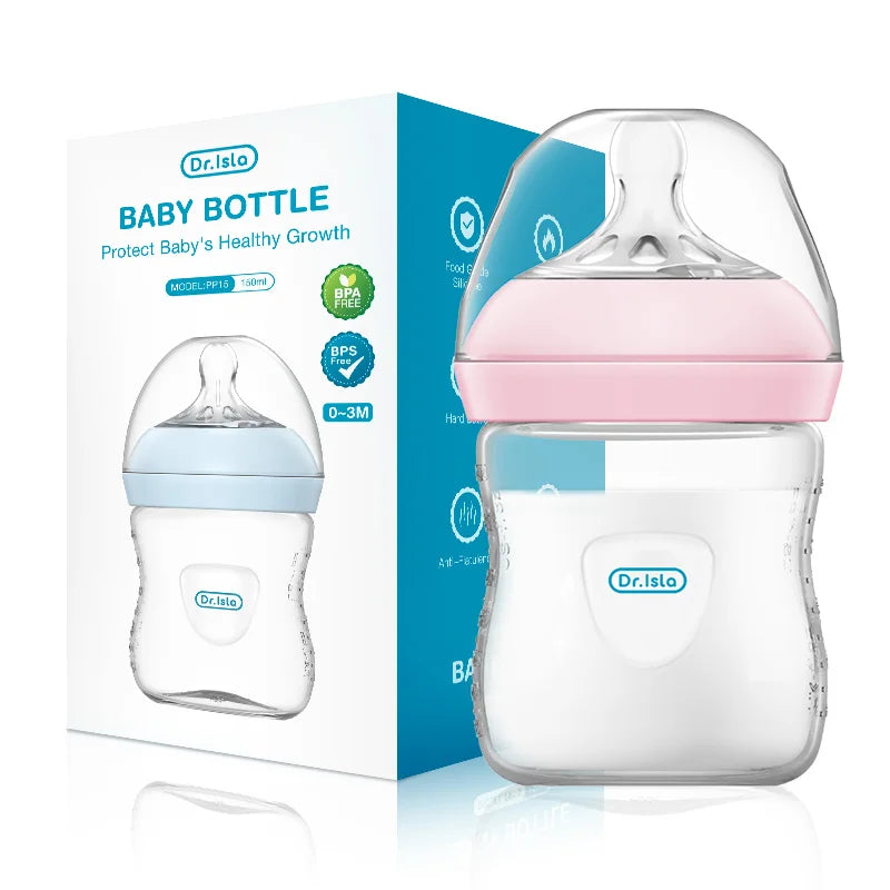 Baby PP Bottle 150/240/330ML Newborn Baby Bottle with Handle Milk Bottle Feeding Baby Bottles Newborn Feeding Supplies BPA-FREE