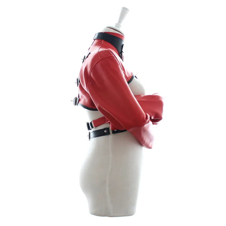 Bondage Women PU Leather Body Harness Cupless Straight Jacket Adult Costume BDSM Sexy Shop Atacado Harness Woman Accessories