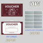 60 piece scratch card set, DIY gift voucher scratch revealing design, wedding, birthday party, game festival, lottery