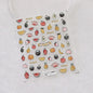Fresh Sweet Fruits Strawberry Cherry Bowknot Love Heart Lemon 5D Nail Art Stickers Self Adhesive Decorations Nail Manicure Decal