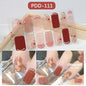 1PC Gel Nail Sticker Patch Slider Flower Gradient Color Back Glue Full Cover Waterproof Gel Nail Sticker UV Lamp Curing Manicur