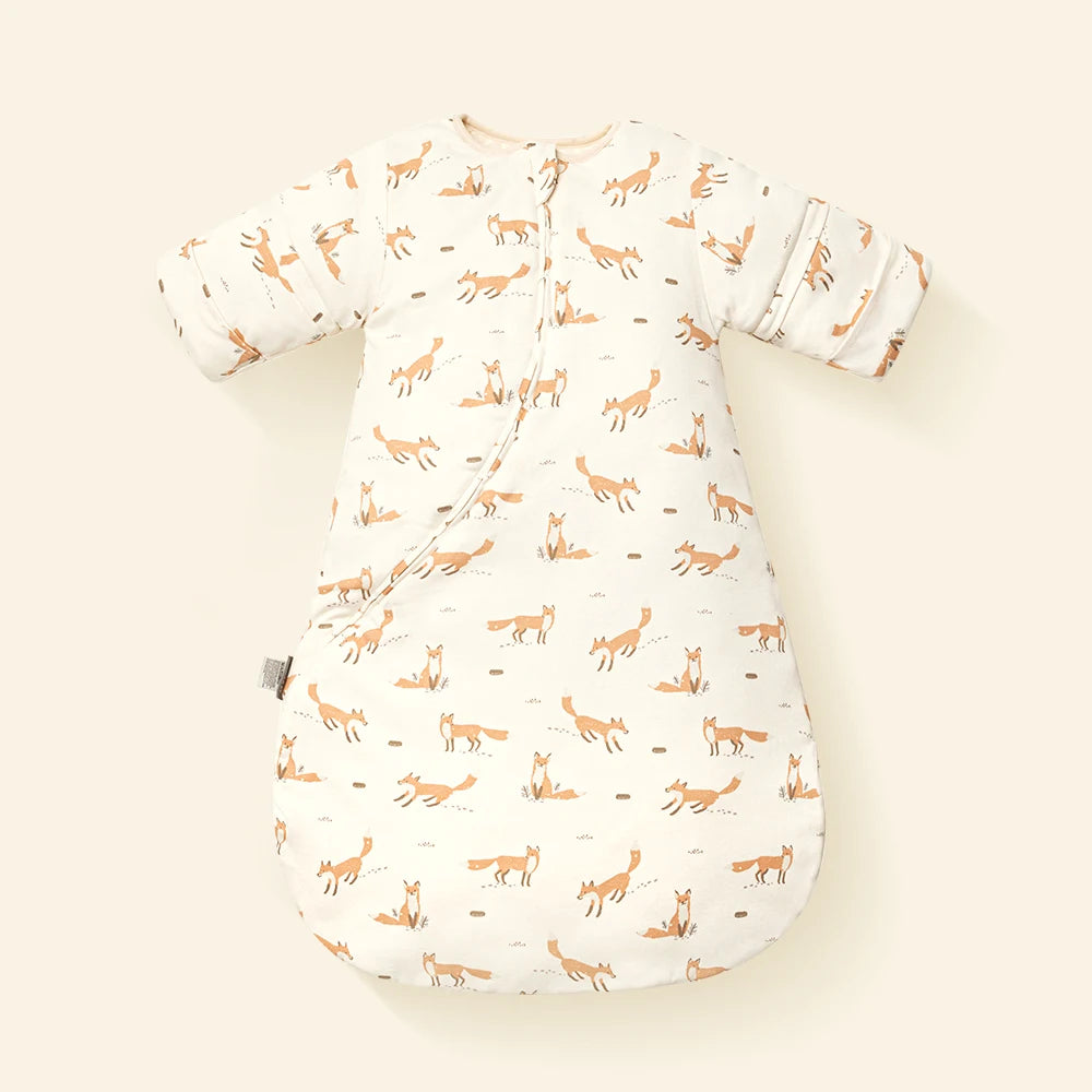 Baby Sleeping Bag Kids Sleepwear Sleeves Removable 0-2 Years Baby Sleepsack 2.5Tog Child Anti-Kick Blanket Quilt 100% Cotton