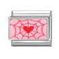 Y2K Red Pink Heart Dog Cat Flowers Italian Charm Link Fit 9mm Stainless Steel Jewelry DIY Making Bracelets For Gifts