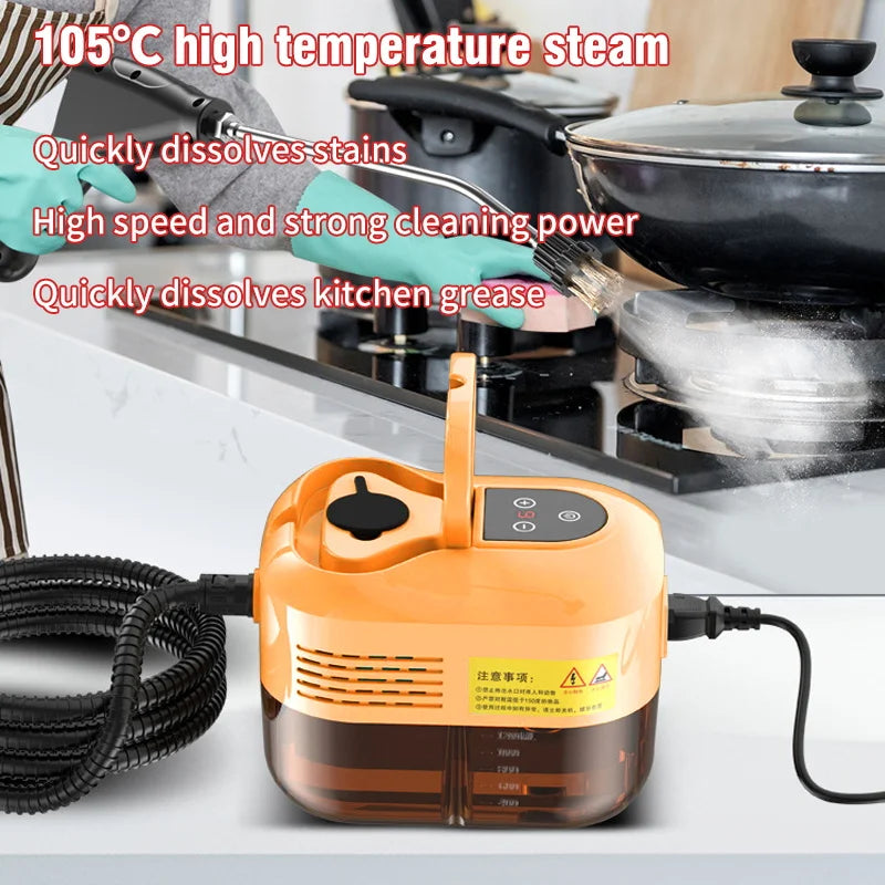 2500W High Pressure High Temperature Household Steam Cleaner For Air Conditioner Kitchen Car Furniture Handheld Steam Cleaner
