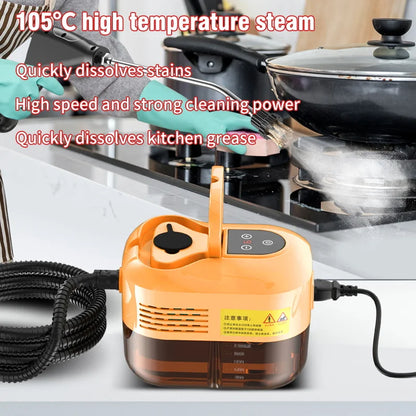 2500W High Pressure High Temperature Household Steam Cleaner For Air Conditioner Kitchen Car Furniture Handheld Steam Cleaner