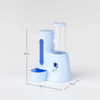 Automatic Hamster Feeder 2 in 1 Small Animal Water Dispenser Pet Drinking Water Bottle Feeder Bowl for Hamster Guinea Pig Rat