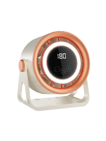 TINSOL 1800mAH Portable Electric Fan with Ambient Light Turbo Mute Electric Fan Desktop Wall Mount Ceiling Air Cooler