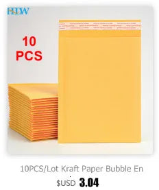 10Pcs/lot Rose Gold Metallic Bubble Mailers Foil Padded Bags Aluminized Postal Bags Gift Packaging Padded Shipping Envelopes