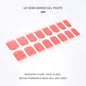 16Tips UV Semi-Cured Gel Nail Wraps Sticker 5D Pure Color Full Cover UV Lamp Gel Sticker Long-Lasting Nail Extension Patch Strip