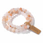 3pcs/set Natural Stone Beads Bracelet For Women Men 4 6 8 MM Indian Moss Agates Rhodonite Quartzs Jewelry Bracelet Gift Fashion