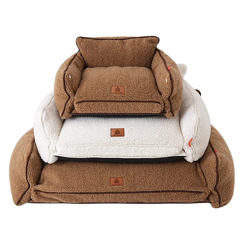 Pet Sofa for Dogs Cats Winter Warm Cat Bed Nest Dog Sleeping Mat Removable Washable Pet Supplies All-season Universal Kennels