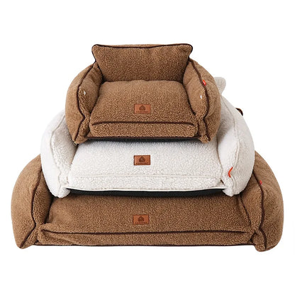 Pet Sofa for Dogs Cats Winter Warm Cat Bed Nest Dog Sleeping Mat Removable Washable Pet Supplies All-season Universal Kennels