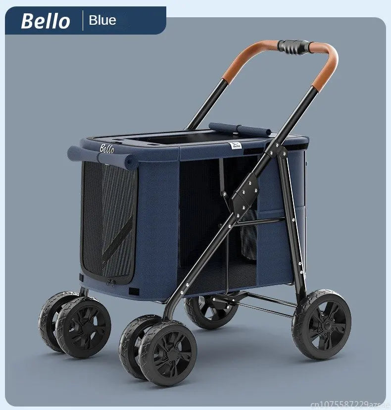 Multiple pet strollers large dog trolley cart folded large space Multifunctional trolley case with wheel bearing 30kg for travel