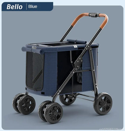 Multiple pet strollers large dog trolley cart folded large space Multifunctional trolley case with wheel bearing 30kg for travel