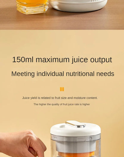 Rechargeable Electric Citrus Juicer Orange Juice Machine Extra Large Caliber Residue Separation