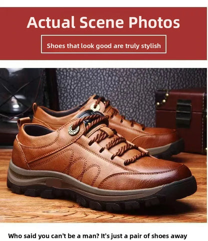 Men's Outdoor Sports Casual Climbing Shoes Winter Fleece Low Help Cotton Shoes Anti-slip Dad Shoes Large Size Men's Shoes