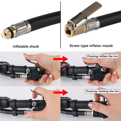 Digital Display Tire Pressure Gauge Auto Accessories High-precision Monitoring Inflation Gun Universal Car Tire Manometro