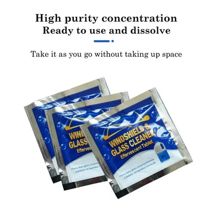 ISGTDRM Solid Cleaner Car Windscreen Cleaner Effervescent Tablet Auto Wiper Glass Solid Cleaning Concentrated Tablets Detergent