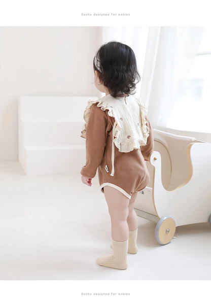MILANCEL New Autumn Kids Socks Girls Solid Color Mid Tube Socks Children Sock 5 Pairs a Lot