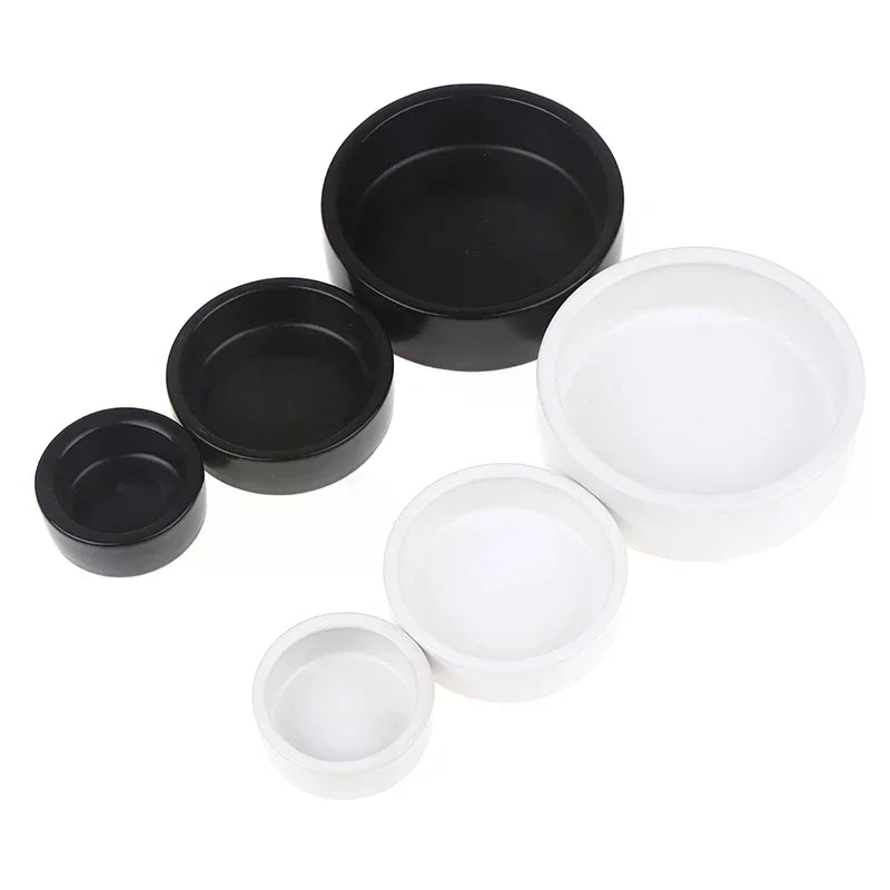 Ceramic Feed Bowl Reptile Food Ceramic Bowl Anti-Escape Ceramic Feeder Dish Reptile Water Bowl For Hermit Crab Gecko Chameleon