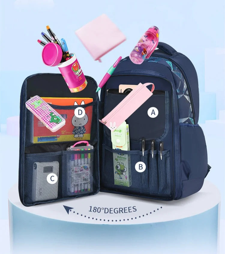 Waterproof Children School Bags for Boys Kids Backpack Primary Orthopedic School Backpacks Book Bags Schoolbag Mochila Infantil