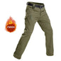 Men Winter Autumn Fleece Waterproof Cargo Pants Hiking Camping Softshell Climbing Casual Warm Tactical Military Combat Trousers