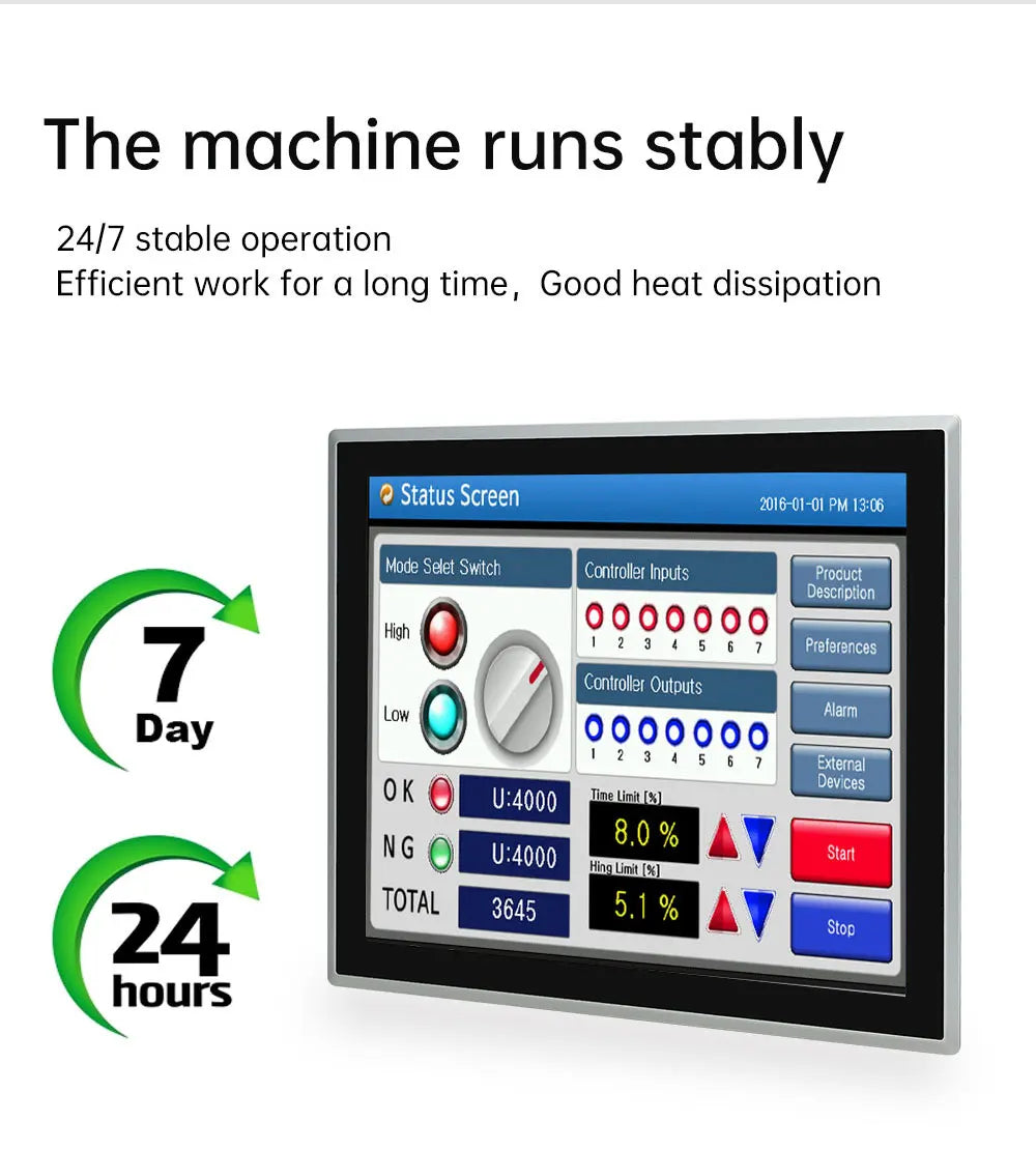 15-23.8 Inch Industrial Touch Screen Panel Pc Aluminum Case Embedded Front Ip65 All In One Industrial Panel Pc