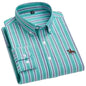 100% Cotton Oxford Shirt For Men's Long Sleeve Solid Casual Business Regular-Fit Formal Dress Shirts Social Blouse Male Clothes
