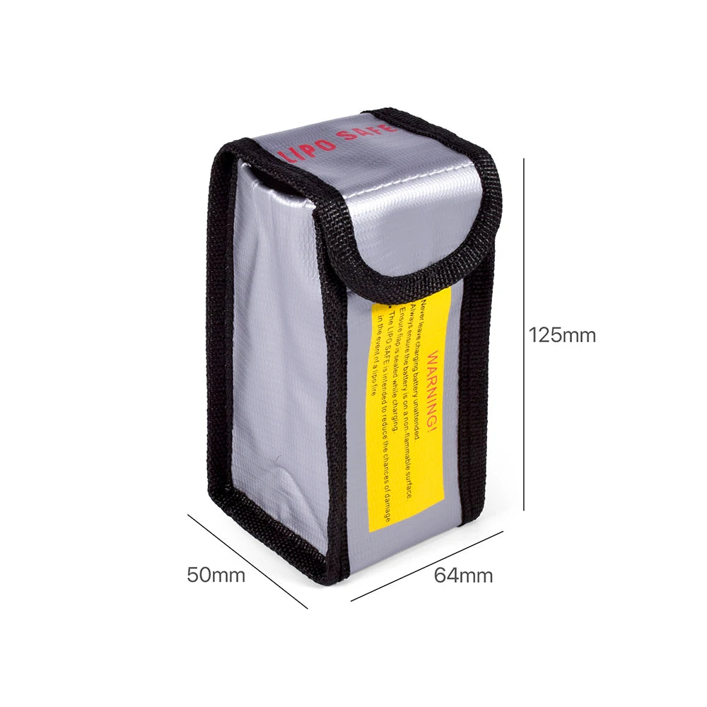 Lipo Guard Safety Bag Fireproof Explosion-Proof Portable Lipo Safety Bag 215*115*155mm for RC FPV Racing Drone Car Battery Safe