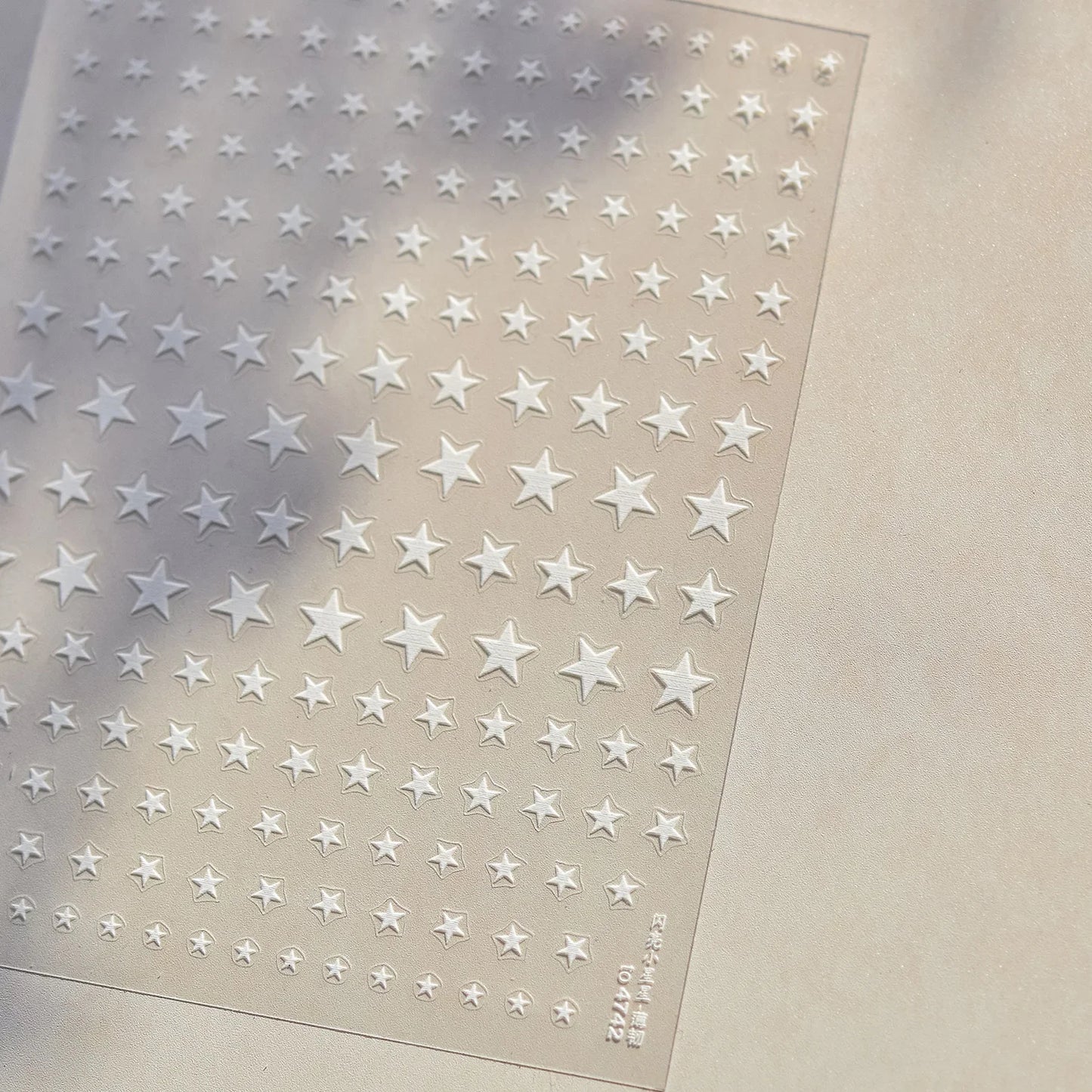 Grid Patterned Star Bowknot Cherry Polka Dot Line Colorful Geometric Five-pointed Star Adhesive Nail Art Sticker Manicure Decal