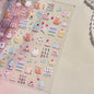Colorful 5D Happy Birthday Nail Art Sticker Cake Candle Numbers Musical Note Cute Bear Stars Cherry Self Adhesive Manicure Decal