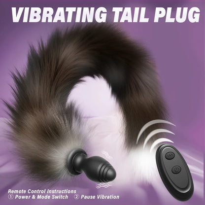 Anal Plug Sexy Fox Tail Vaginal Plug Dildo Masturbation Anal Vibrator Prostate Massager Female Masturbator Anal Masturbating