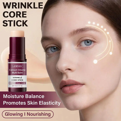 Calcium Volume Multi Balm Collagen Face Moisturizer Stick Anti-Wrinkle Skin Care Fade Fine Lines Lifting Firming Facial Cream