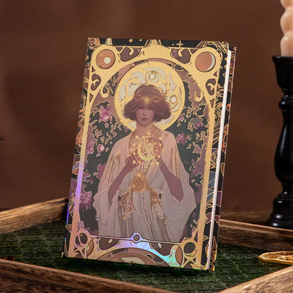 Renaissance A5 Notebook,Oil Painting Hardcover Illustrations,Full-Color Handbook,128 Sheets/Book,100GSM,Professional Handbook