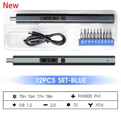 Cordless Electric Screwdriver Set 12/39/50 in 1 Precision Power Tool Magnetic Screw Driver Bit Fast Charging Repair Tool Kit