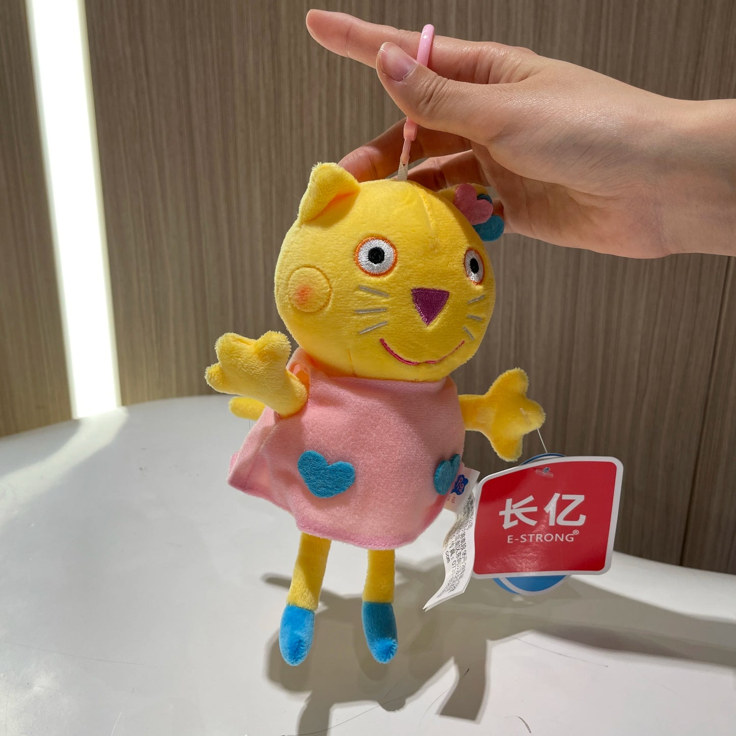 16-19CM Genuine Peppa Pig Bundle pocket 8 Friends Daddy Mammy Peppa George Plush Bahs Stuffed Dolls Pajamas Peppa Kids Gift