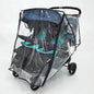 Twin Stroller Rain Cover Windshield Double Front Stroller Universal Rainproof Warm Cover Cart Raincoat Baby Stroller Accessories