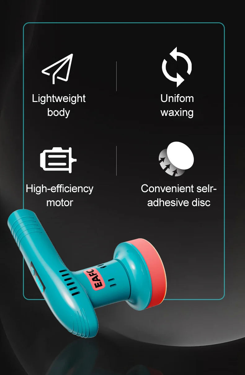 EAFC Car Polisher Handheld Wireless Polisher Car Polishing Waxing Sanding Machine Power Tool for Car Body Cleaning Waxing Repair