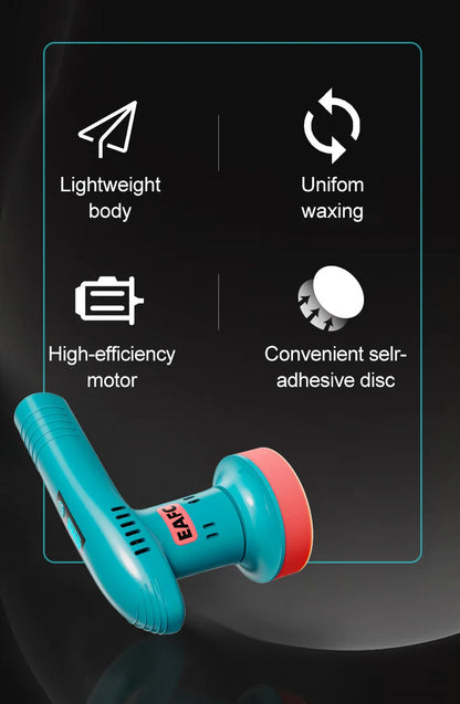 EAFC Car Polisher Handheld Wireless Polisher Car Polishing Waxing Sanding Machine Power Tool for Car Body Cleaning Waxing Repair