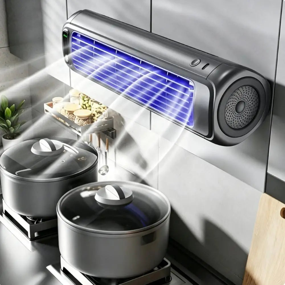 Multifunction Wall-mounted Refrigeration Electric Fan Dormitory Kitchen Toilet Punch-free Cooling Fan Silent Household Small Fan