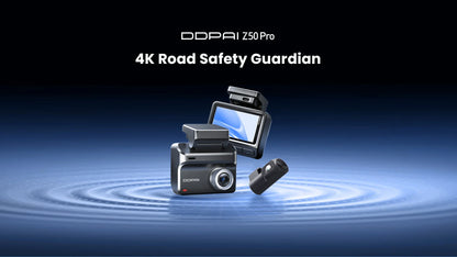 DDPAI Dash Cam Z50 Pro 4K UHD 3"IPS Display Built-in GPS ADAS Dual-channel Car DVR Wi-Fi 24H Parking Monitor Dash Car Camera