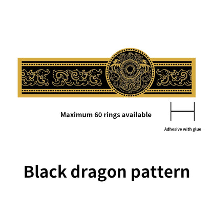 100pcs Cigar Label Ornament Repair Burst Foot Fixed Nightshade Anti-cracking Cigar Toe Label