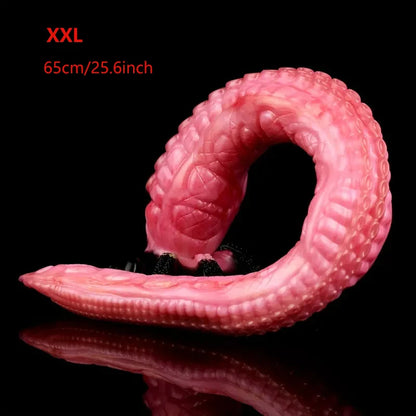 FAAK 65cm Long Butt Plug With Suction Cup S M L XL XXL Fantasy Octopus Leg Dildo Anal Beads 5 Sizes Sex Toys For Women Man