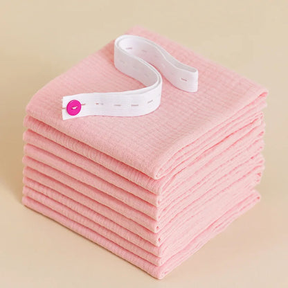 8pc Cotton Baby Gauze Diapers for Newborn Babies Nappy Changing Washable Reusable Double Layer Soft Baby Towel Burp Cloth