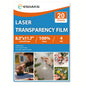 20 Sheets A4 Laser Transparency Film  Transparent Paper Clear Overhead Projector Film for Laser Printer