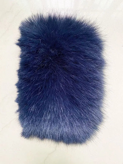 ZADORIN Luxury Big Collar Spliced Cropped Faux Fur Coat Woman Clothing Thicken Furry Faux Fur Jacket Winter Fur Coats Top Mujer