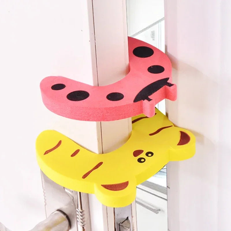 2/5pcs/Set Door Stopper DoorknobWall Protection Children Door Stopper Holder Shockproof Door Crash Pad Children Finger Protecter