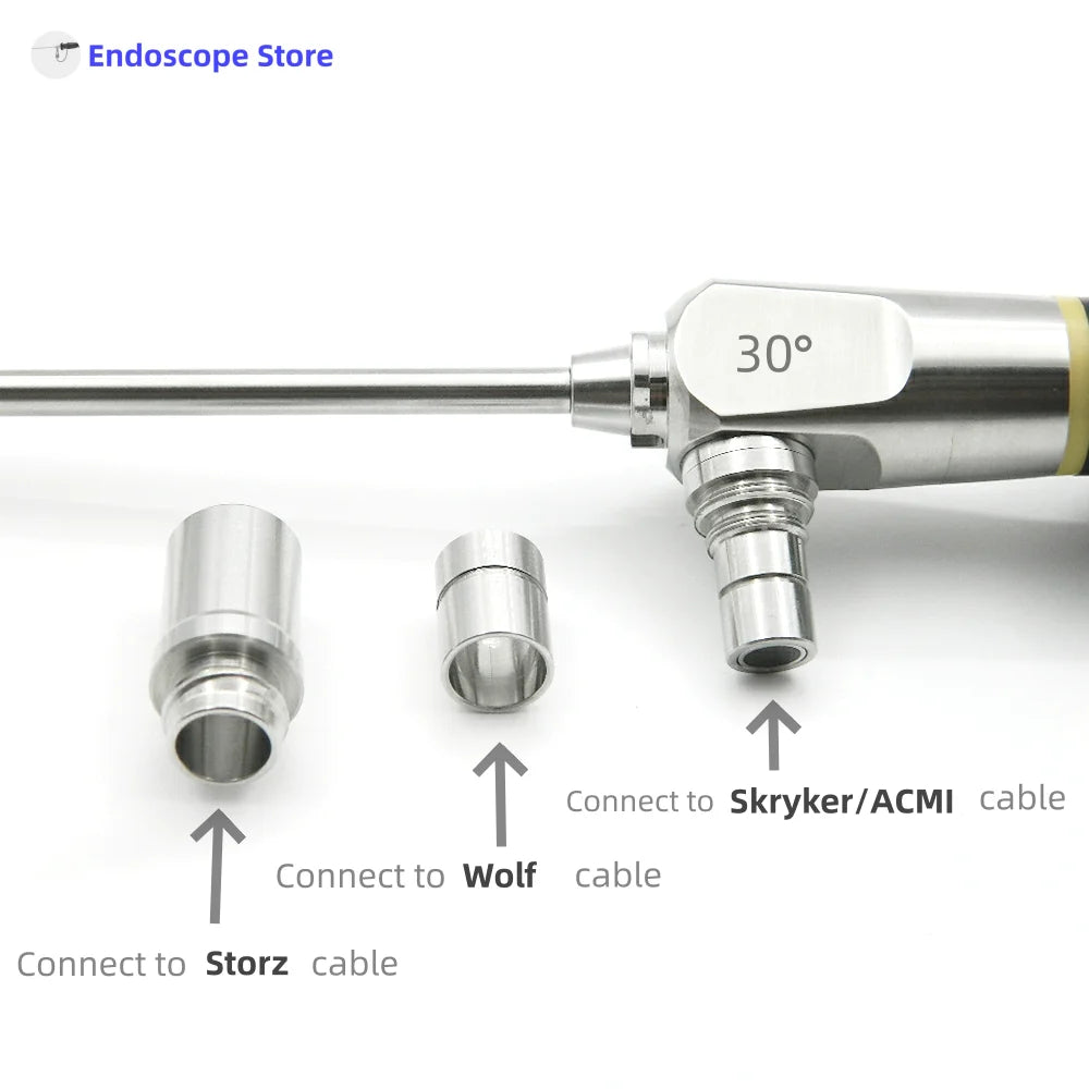 Medical Brow Lift Surgery(Upturned) Rigid Endoscope Sheath with Hole 4mmx175mm 30 degree Beauty Hospital Veterinary