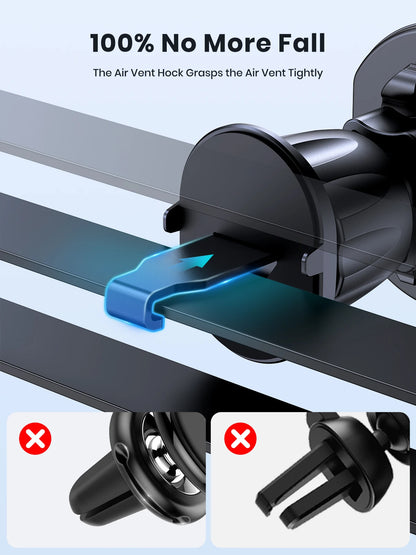 TOPK Magnetic Car Phone Mount in Car Phone Holder Air Vent Magnetic, 6 N52 Magnets Universal Mobile Phone Holders for iPhone 15