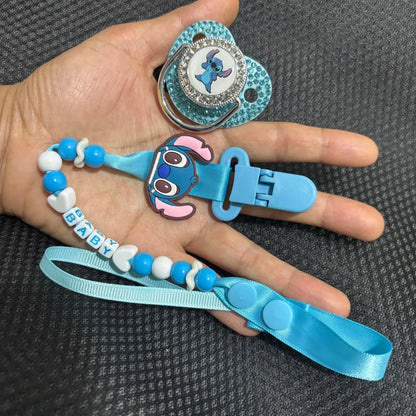 Kawaii Baby  pacifier Newborn pacifier Chain Clip Set Baby pacifier Baby Party Gift Newborn Bath Gift Baby car seat chain clip